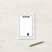 Kerst Kinderen Schattige Sneeuwman in Mutsen Taken Post-it® Notes (Op bureau)