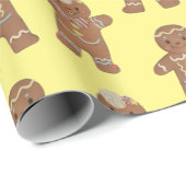 Kerst Kinderen van Peperkoek Cadeaupapier (Rol Hoek)