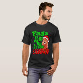 Kerst Kip Caroling Fa Ra Lelijke Kerstmis T-shirt (Voorkant volledig)