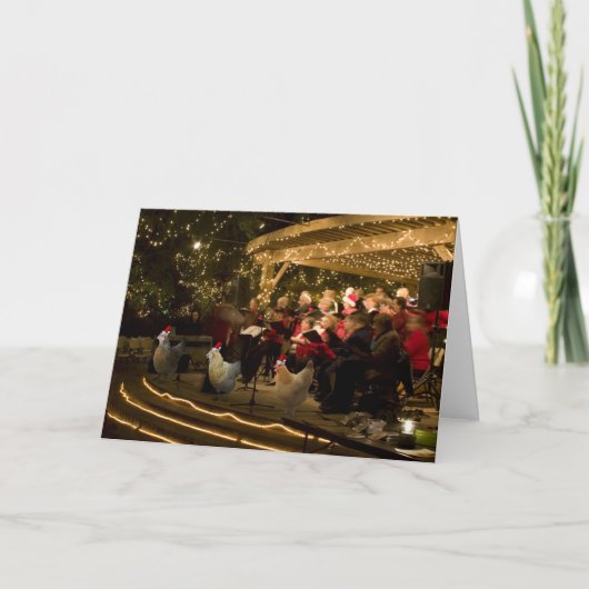 Kerst Kippen 2 Feestdagen Kaart (Voorkant)
