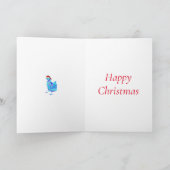 Kerst Kippen Dans Grappig Funky Feestelijke Hen Kaart (Binnen)