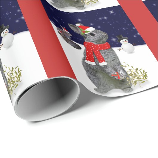Kerst kits inpakpapier (rood) (Rol Hoek)