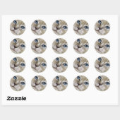 Kerst Kitten CAT gezicht sneeuw STICKERS (Vel)