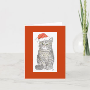 Kerst Kitten Inspirerend Note Kaart