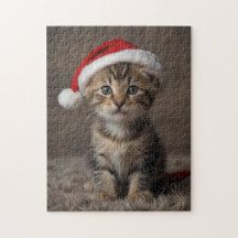 Kerst Kitten Puzzel Schattige Grappige Vakantie Ji