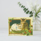 Kerst Kittens  Briefkaart (Staand voorkant)