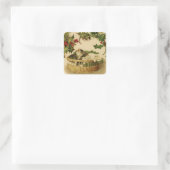 Kerst Kittens en Holly Sticker (Tas)