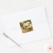 Kerst Kittens en Holly Sticker (Envelop)