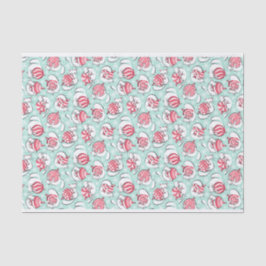 Kerst Kittens met pepermunt Snoep Baubles Tissuepapier