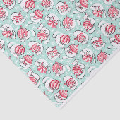 Kerst Kittens met pepermunt Snoep Baubles Tissuepapier (Detail)