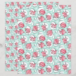 Kerst Kittens Scrapbook Papier