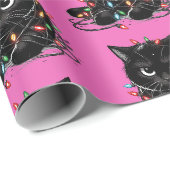 Kerst Kitty Cadeaupapier (Rol Hoek)
