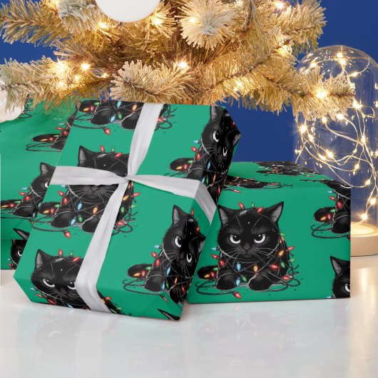 Kerst Kitty Cadeaupapier (Feestdagen)