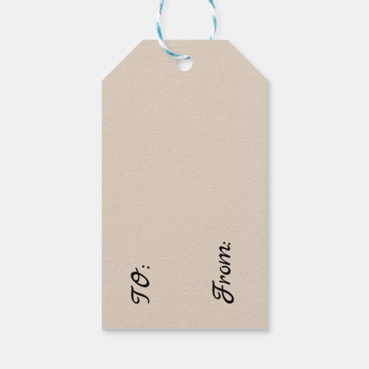 Kerst Kitty Cat Gift Labels Cadeaulabel (Achterkant)