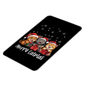 Kerst Kitty Katten Vrolijk Kerstfeest Magneet (Linkerzijde)