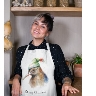 Kerst Kiwi Vogel, aanpasbaar Schort