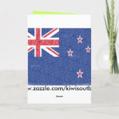 Kerst Kiwi Wenskaart Feestdagen Kaart (Achterkant)