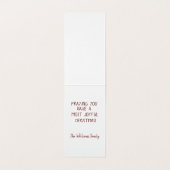 Kerst KJV Schrift Vrolijke Kerst Christelijk Kaart (Binnenkant ongevouwen)