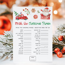 Kerst Klaar de Kerst Uitdrukkingen Spel Feestdagenkaart
