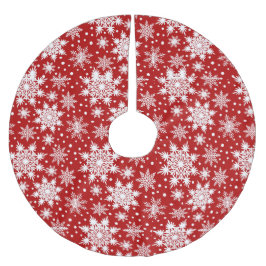 Kerst Klassiek rood en wit Snowflake patroon Kerstboom Rok