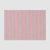 Kerst klassiek rood/Gebroken wit gestreept Tissuepapier (Voorkant)