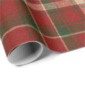 Kerst Klassiek Rood Groen Wit Plaid Cadeaupapier (Rol Hoek)