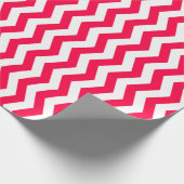 Kerst Klassiek Rood Wit Gestreept Nostalgisch Chic Cadeaupapier (Hoek)