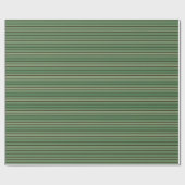 Kerst klassieke gestreepte cadeaupapier (Vlak)