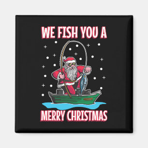 Kerst Kledij Visser Vissen Grappig Cool San Magneet