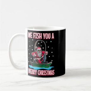 Kerst Kledij Visser Vissen Grappig Cool Sinterklaa Koffiemok