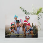 Kerst Kleding Feestelijke Kerst Kleding Folie Feestdagenkaart (Staand Voorkant)