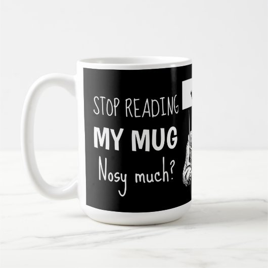 Kerst Kledingkleding STOP LEZEN OP MIJN MOK (Links)