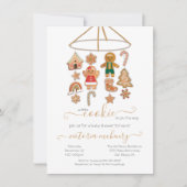 Kerst klein Cookie Mobiel Baby shower Kaart (Voorkant)