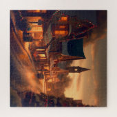 Kerst klein stadje (1) legpuzzel (Horizontaal)