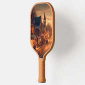 Kerst klein stadje (1) pickleball paddle (Links)