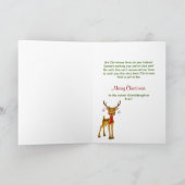 KERST - KLEINDOCHTER - RENDIER FEESTDAGEN KAART (Binnen)