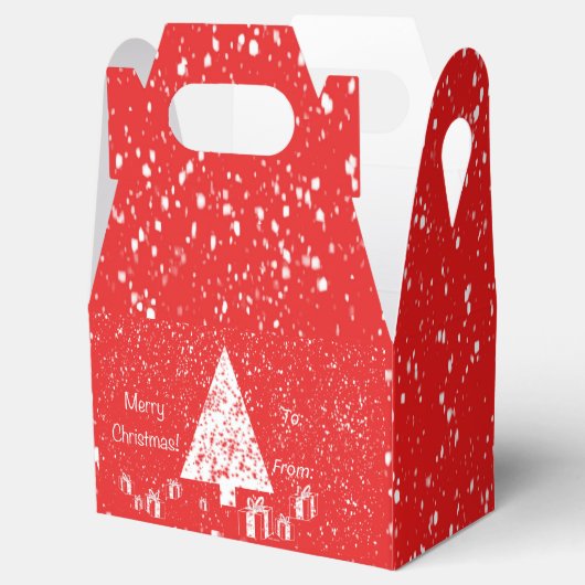 Kerst kleine gunstbox bedankdoosjes (Geopend)