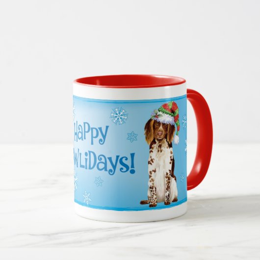 Kerst Kleine Munsterlander Mok (Voorkant rechts)