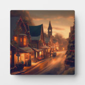 Kerst Kleine Stad 1 Fotoplaat (Voorkant)