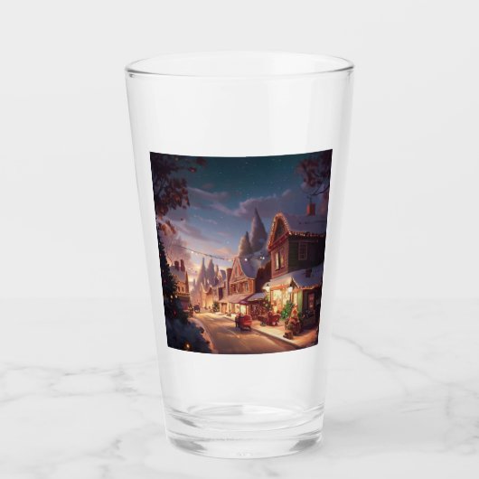 Kerst Kleine Stad 5 Glas (Voorkant)