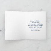 Kerst, kleinzoon, coole sneeuwman in zonnebril kaart (Binnen)