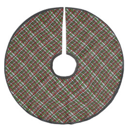 Kerst Kleur Diagonaal Geweven Grafische Burlap Kerstboom Rok