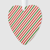 Kerst kleur strepen ornament (voorkant)