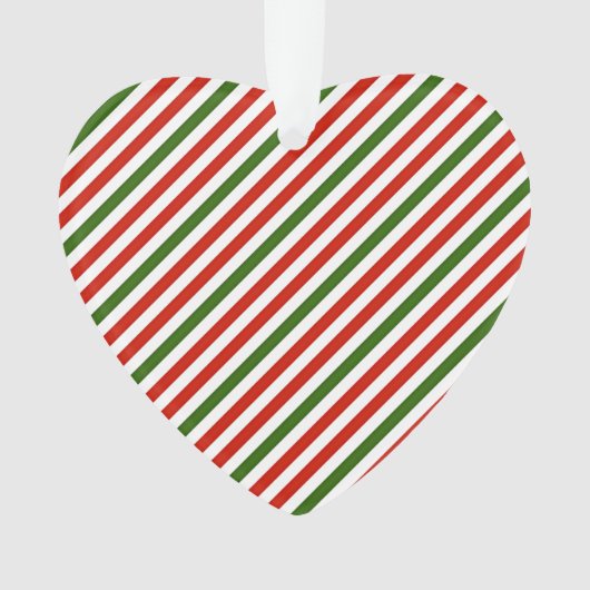 Kerst kleur strepen ornament (voorkant)