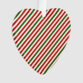 Kerst kleur strepen ornament (voorkant)
