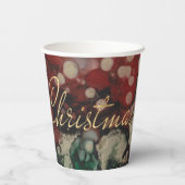 Kerst kleuren opnieuw verteld papieren bekers (Achterkant)