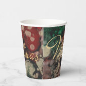 Kerst kleuren opnieuw verteld papieren bekers (Rechts)