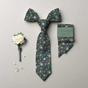 Kerst Kleuren  Perzisch Morris Mannen Stropdas