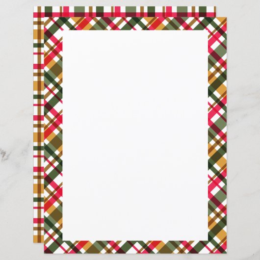 Kerst Kleuren Plakken Blank (Voorkant / Achterkant)