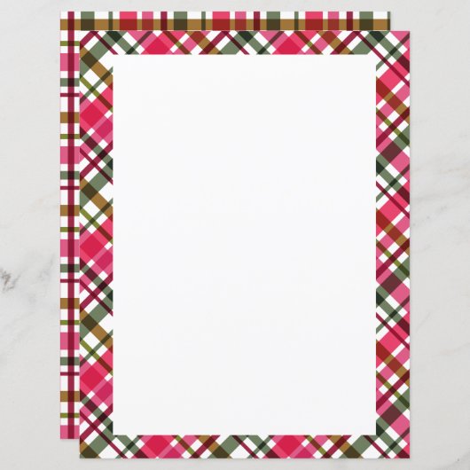 Kerst Kleuren Plakken Blank (Voorkant / Achterkant)